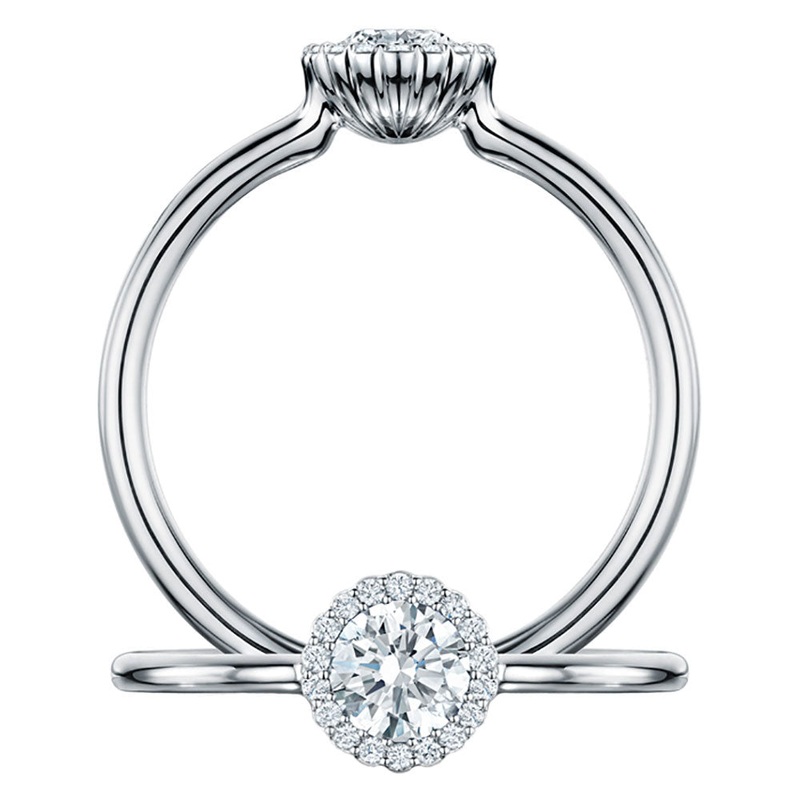 Andrew Geoghegan Cannel 0.33ct Diamond Platinum Ring