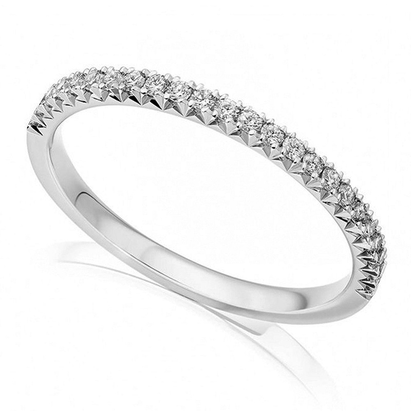 Diamond Set 0.23ct 18ct White Gold Half Eternity Ring