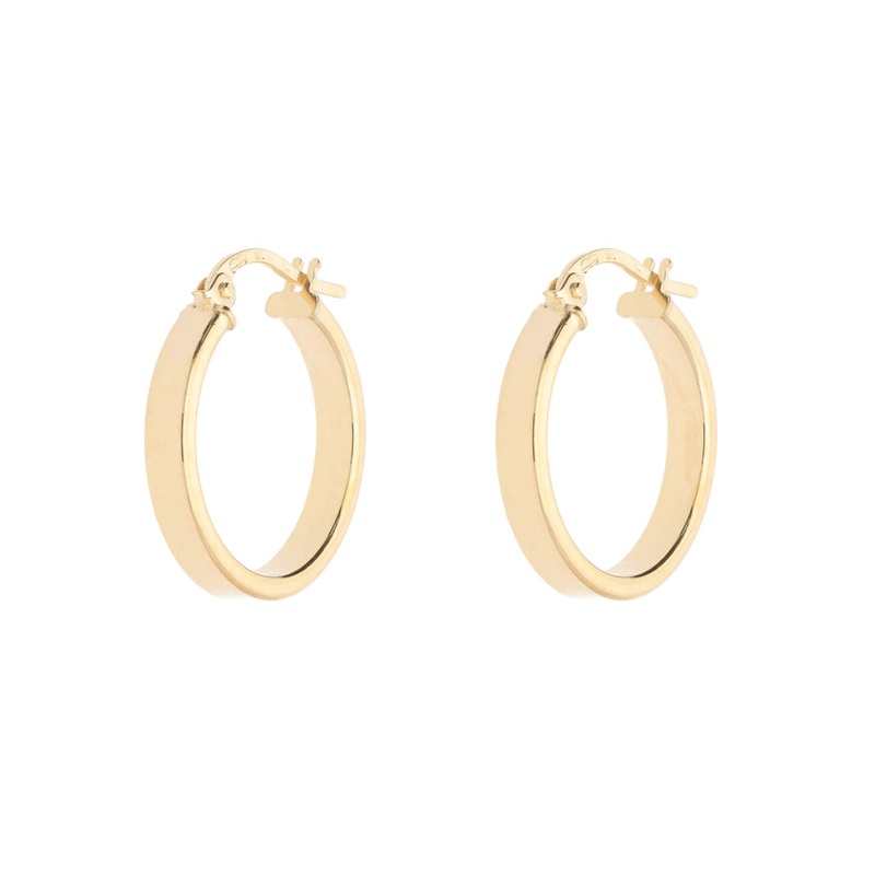 9ct Yellow Gold Hoop Earrings