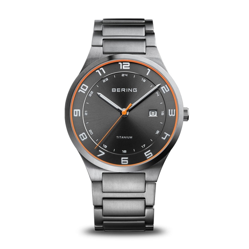 Bering Brushed Titamium Watch 15139-709