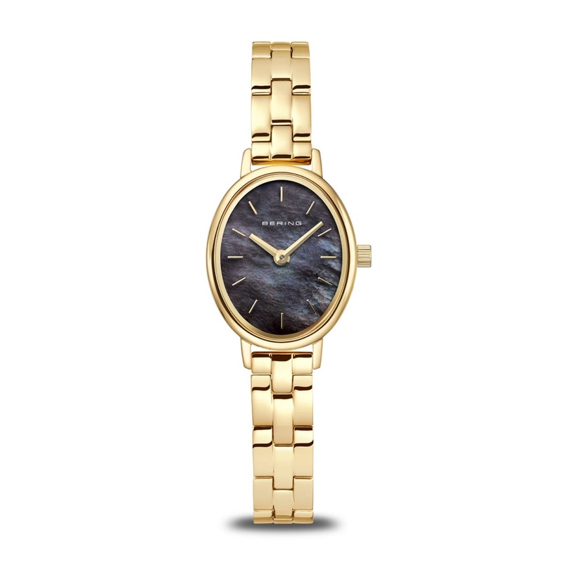 Bering Classic Oval Gold Plated Quartz Watch 11020-732