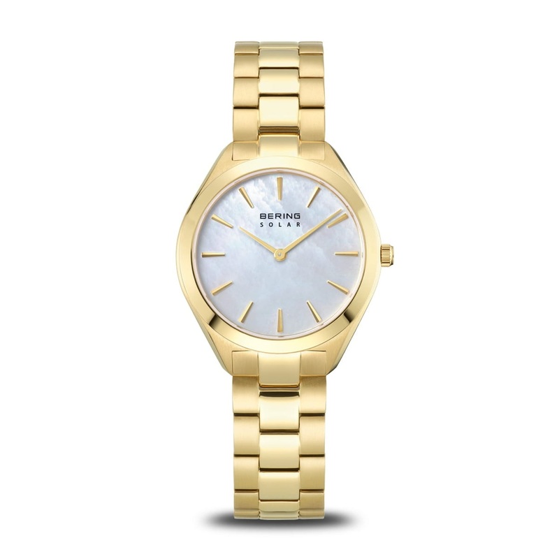 Bering Slim Mother of Pearl Solar Watch 17331-734