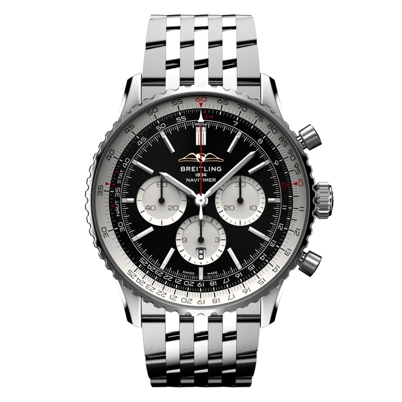 Breitling Navitimer B10 Chronograph 46mm Automatic Watch AB0137211B1A1