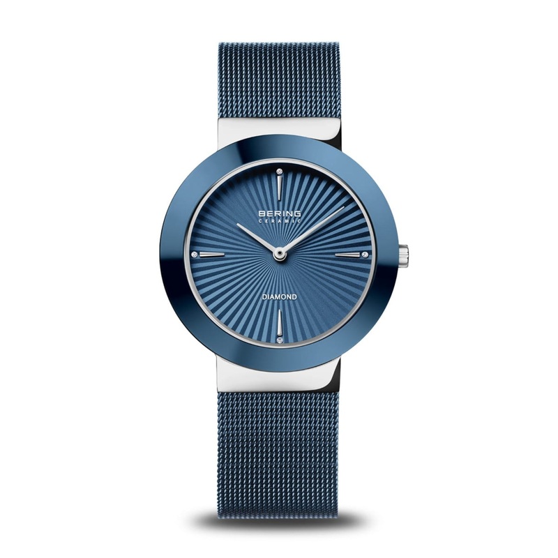 Bering Classic Blue Ceramic Quartz Watch 11435-307