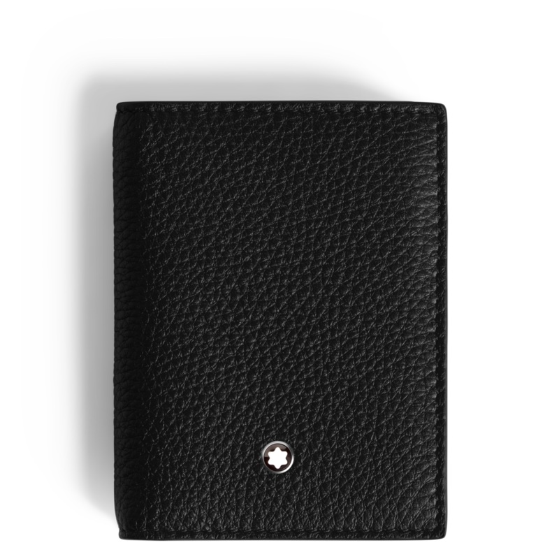 Montblanc Leather – Grain Card Holder 4CC Black MB199442