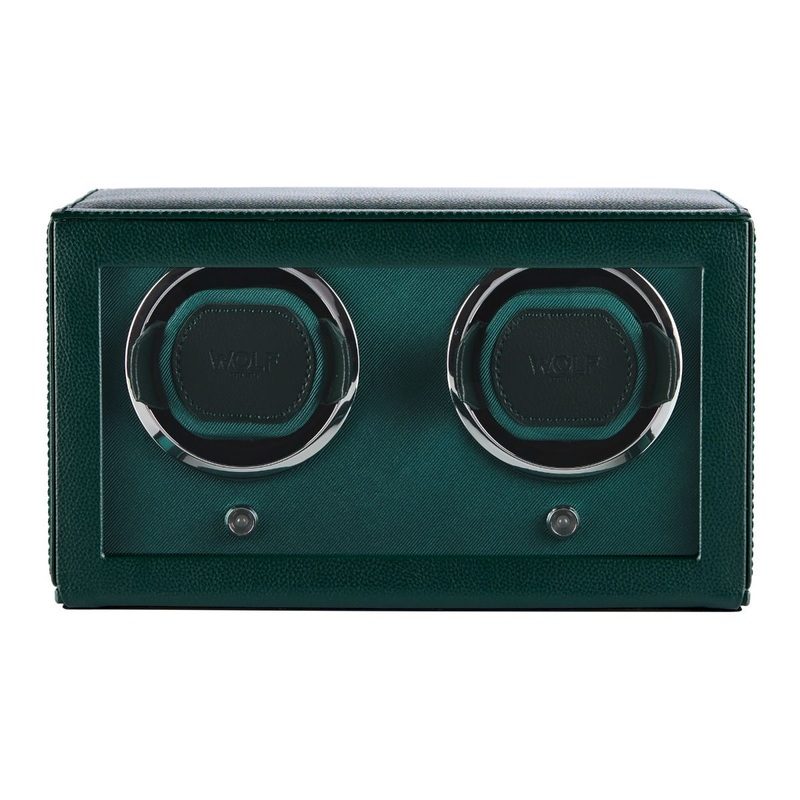 WOLF Cub Double Green Watch Winder with Cover – ONLINE EXCLUSIVE