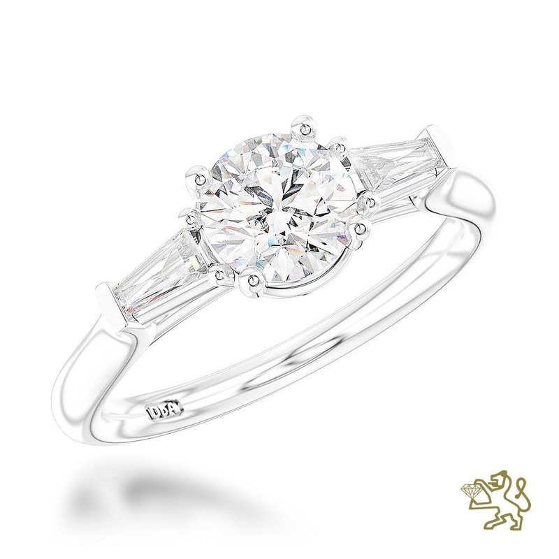Eden Solitaire 1.00ct E SI1 Diamond Platinum Ring