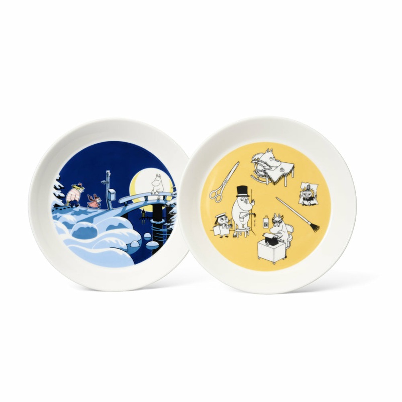 Moomin Collector’s Edition 2022 Plates 2-pack: Office & Winternight
