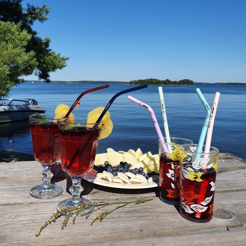 Moomin Drinking Straws 4-set