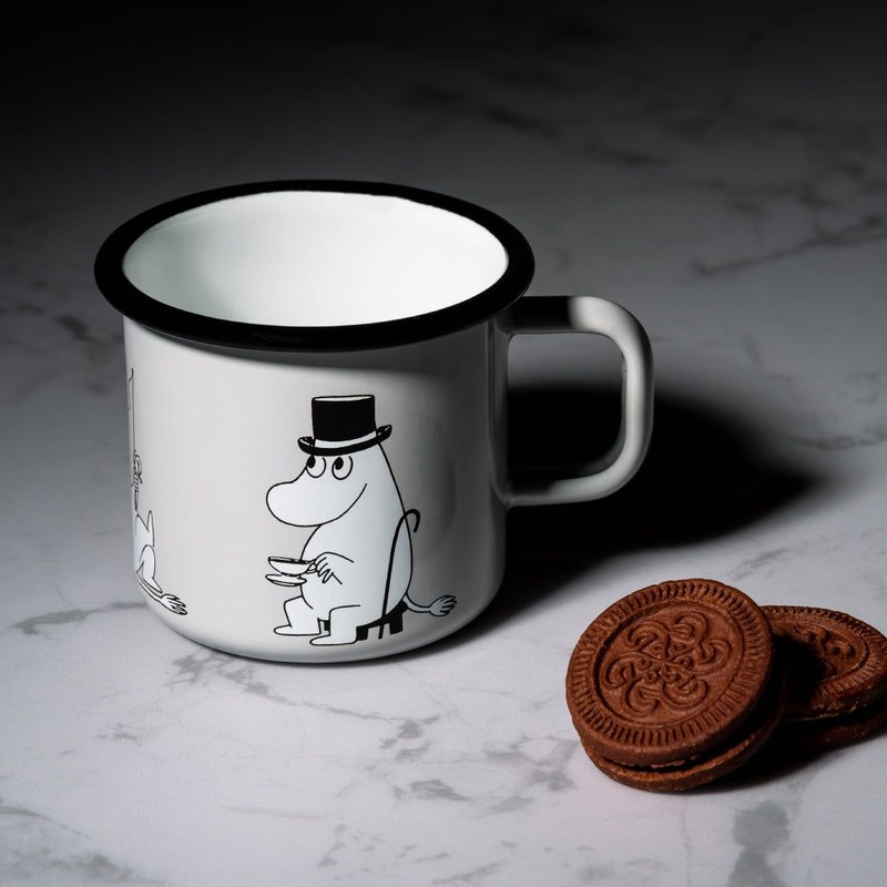 Moominpappa Retro Mug 3,7dl Grey