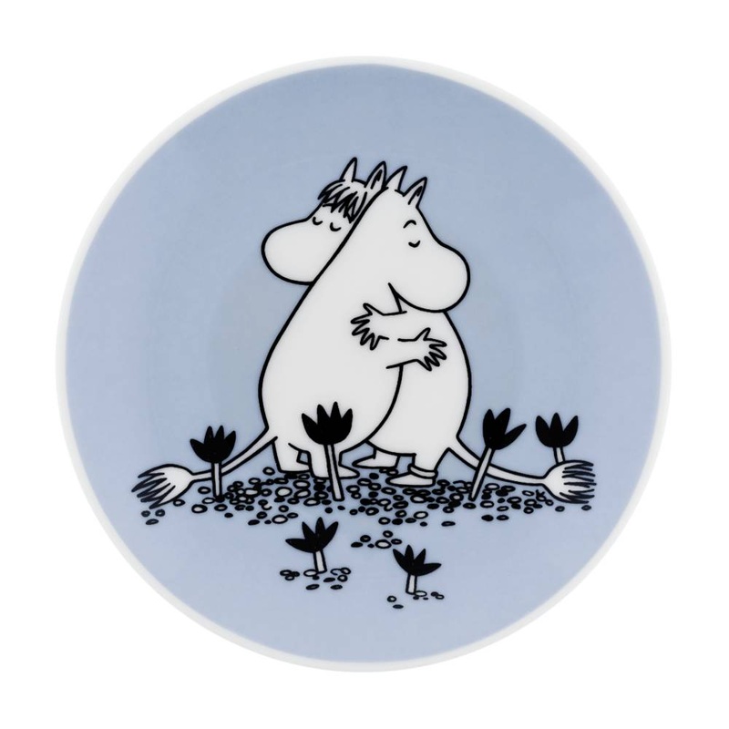 Moomin Blue Love Mini Plate 10,5cm