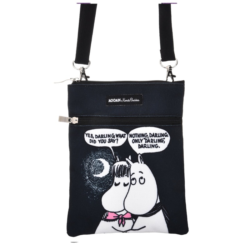 Moomin Darling Passport Bag Black