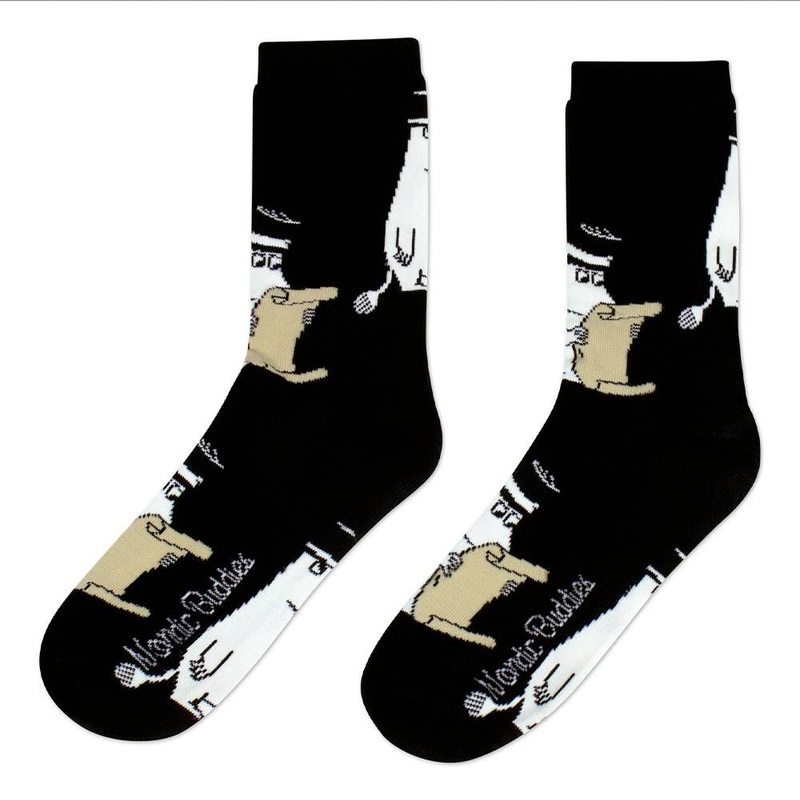 Moominpappa Letter Socks Black 40-45