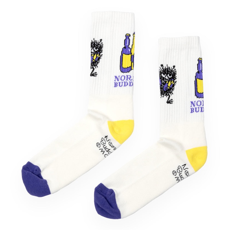 Stinky Retro Socks 40-45 White