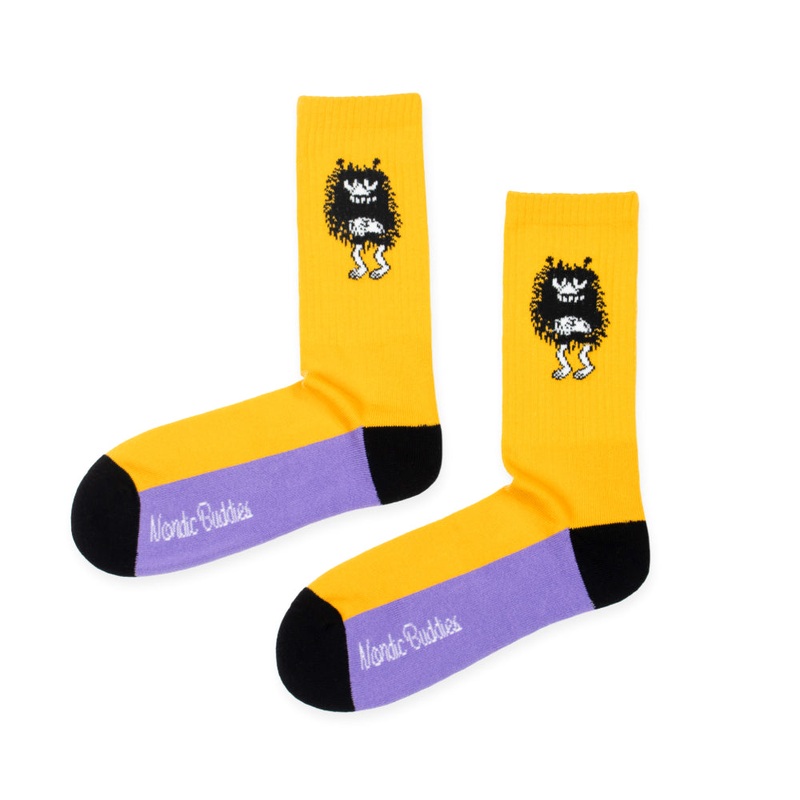 Stinky Retro Socks 40-45 Yellow