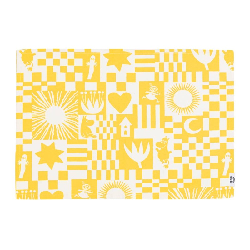 Moomin Party Tablemat Yellow 33×45 cm