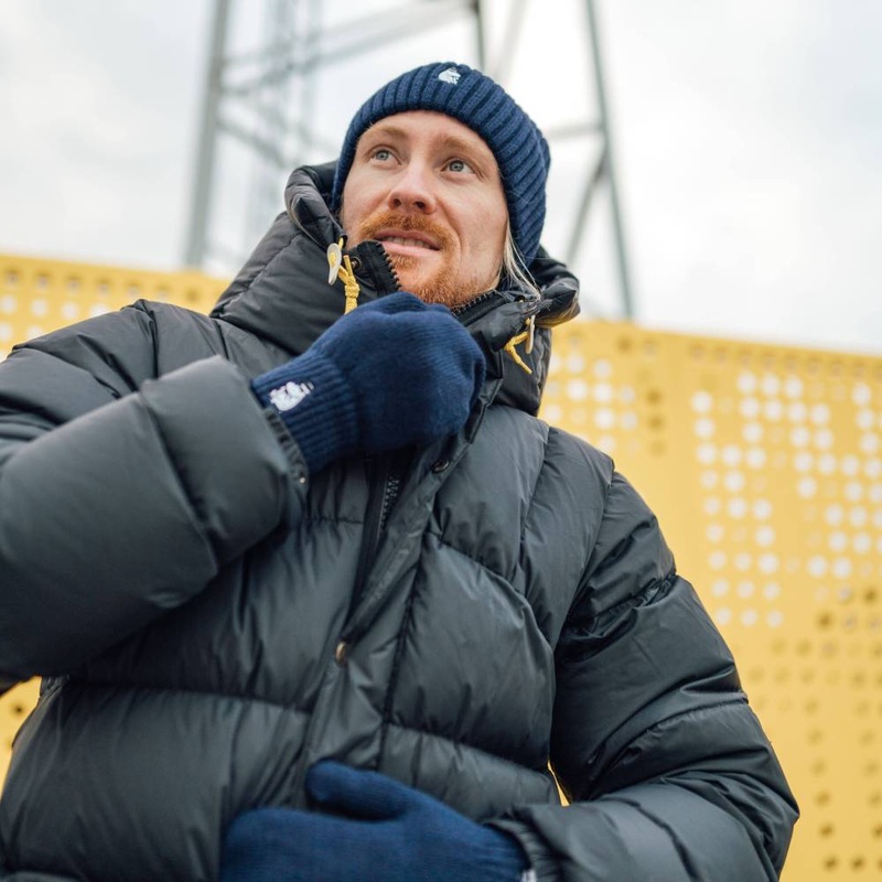 Moominpappa Mittens Dark Blue