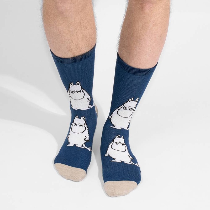 Moomintroll Angry Socks 40-45 Dark Blue