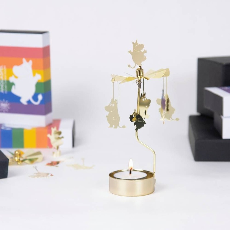 Moomintroll Rotary Candle Holder Gold