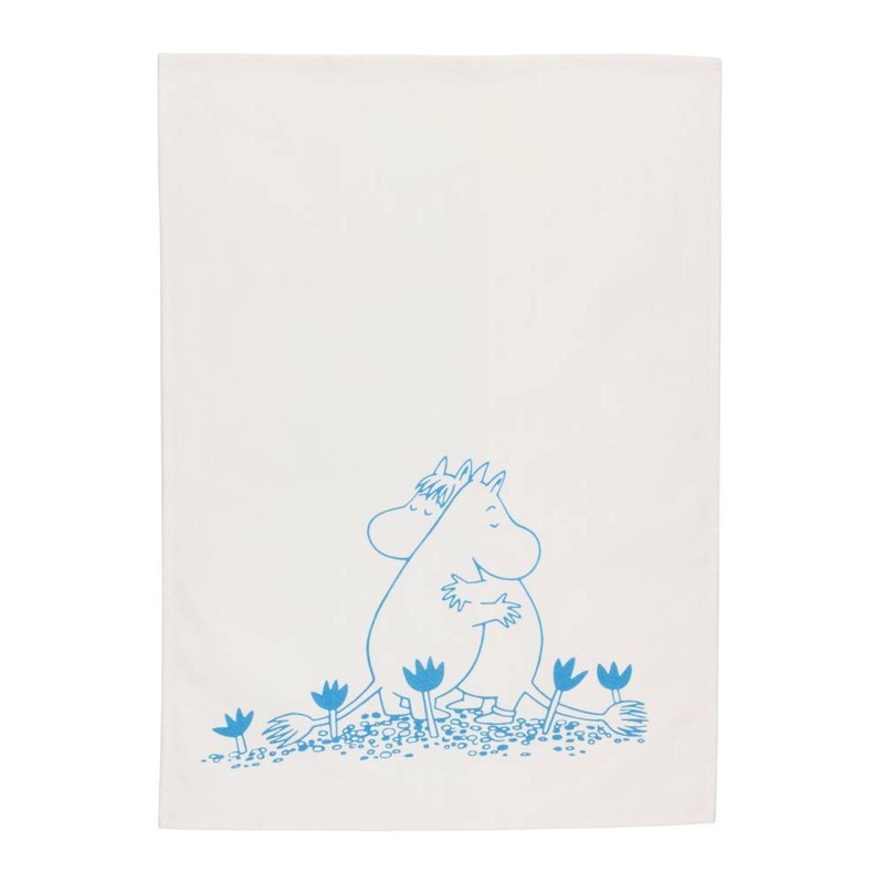 Moomin Blue Love Kitchen Towel 50x70cm