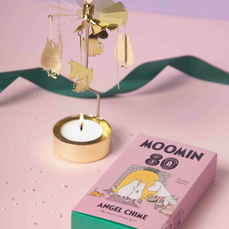 Moomin Heart Rotary Candle Holder Gold