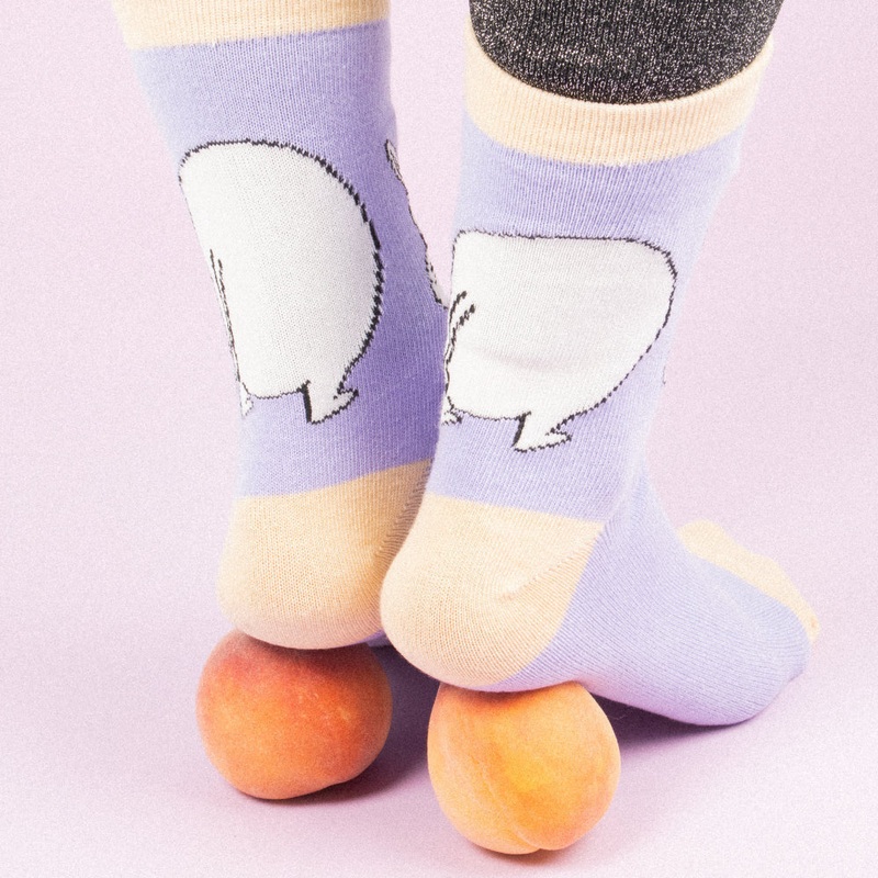 Moomintroll Butt Socks 36-42 Lilac