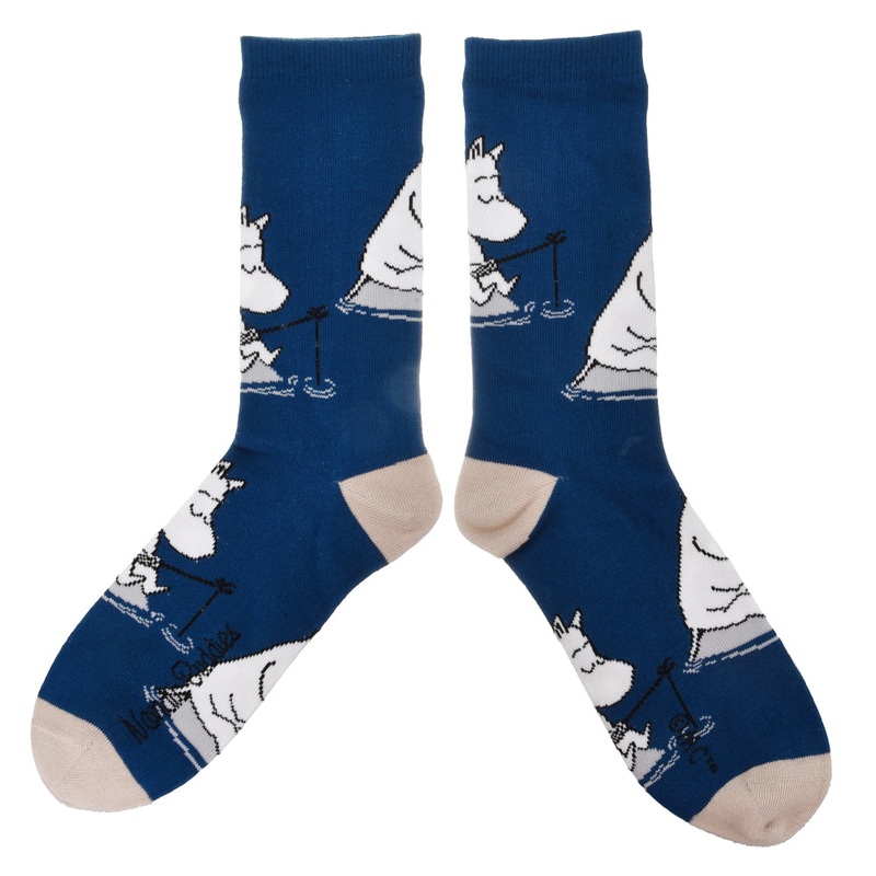 Moomintroll Fishing Socks 40-45 Blue