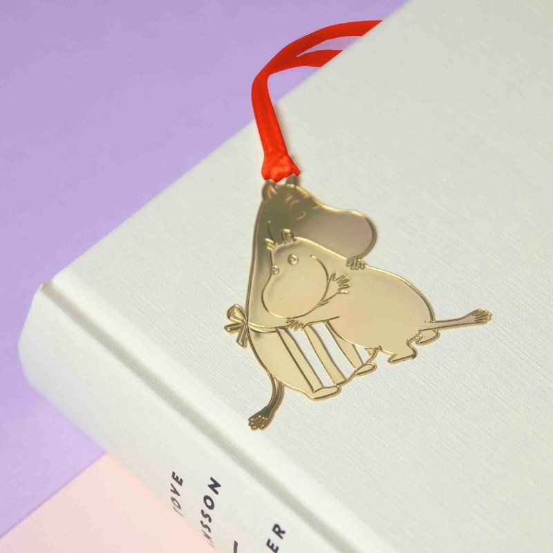 Moomin Hug Bookmark Gold