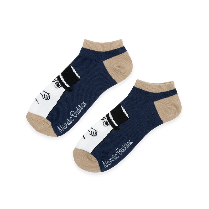 Moominpappa Ankle Socks 40-45 Darkblue