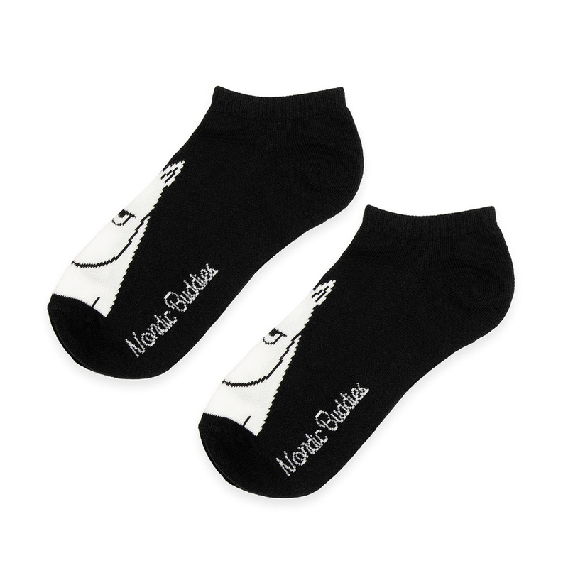 Moomintroll Angry Ankle Socks 40-45 Black