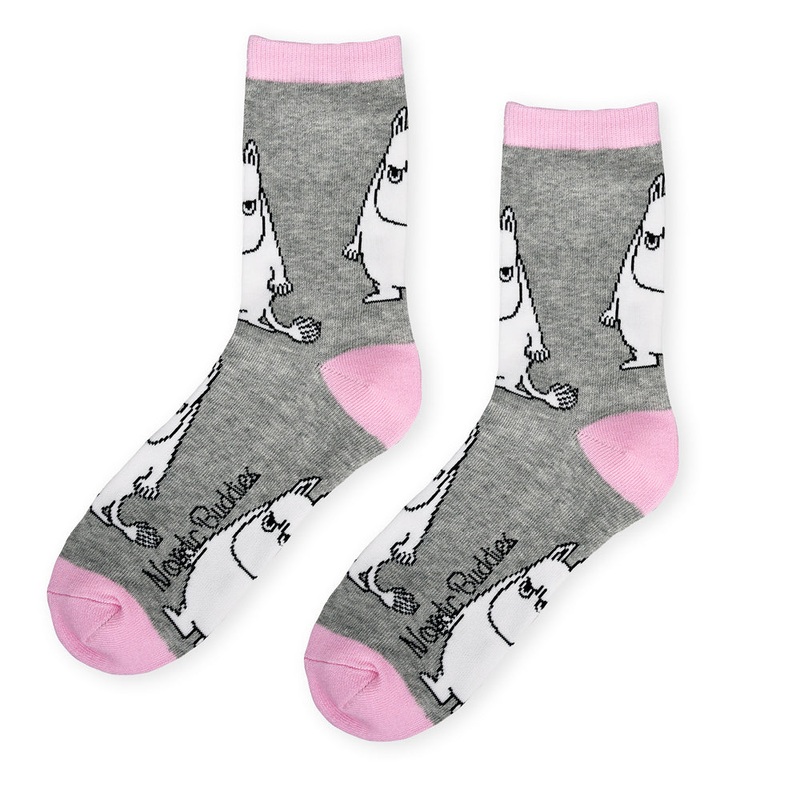 Moomintroll Angry Socks 36-42 Grey