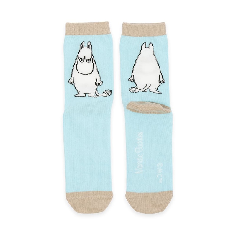 Moomintroll Angry Socks 36-42 Lightblue