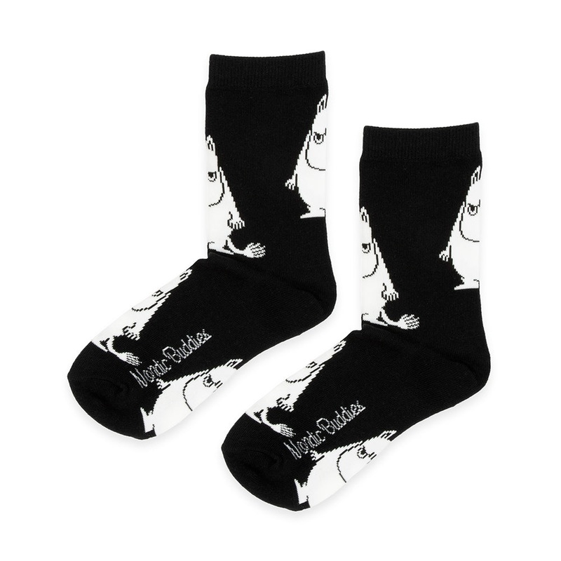 Moomintroll Angry Socks 40-45 Black