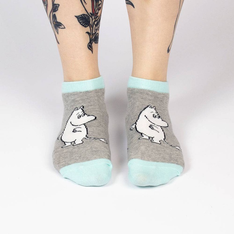 Moomintroll Ankle Socks 36-42 Grey