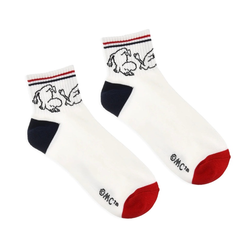 Moomintroll Ankle Socks 40-45 Retro White