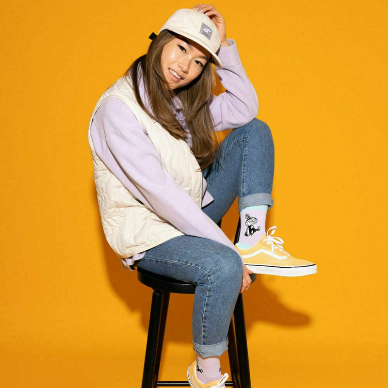 Moomintroll Panel Cap Adults|Dark Blue|Beige