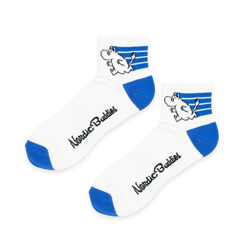 Moomintroll Retro Ankle Socks 40-45 White