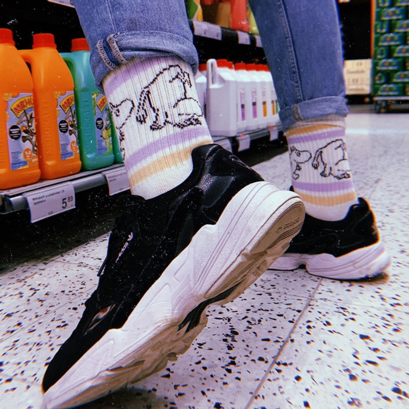 Moomintroll Retro Socks 36-42 White/Lilac