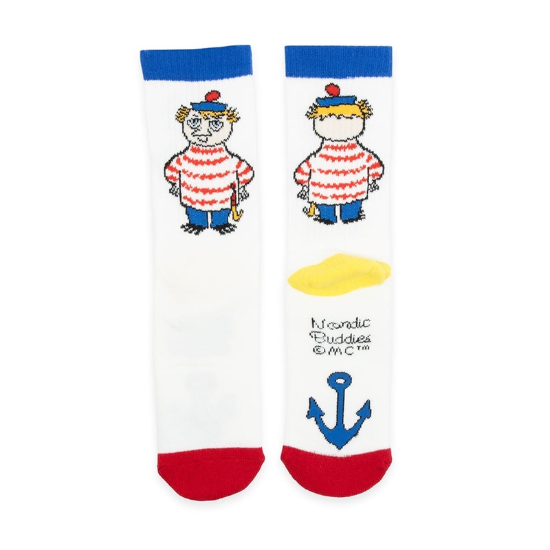 Too-Ticky Retro Socks 36-42 White