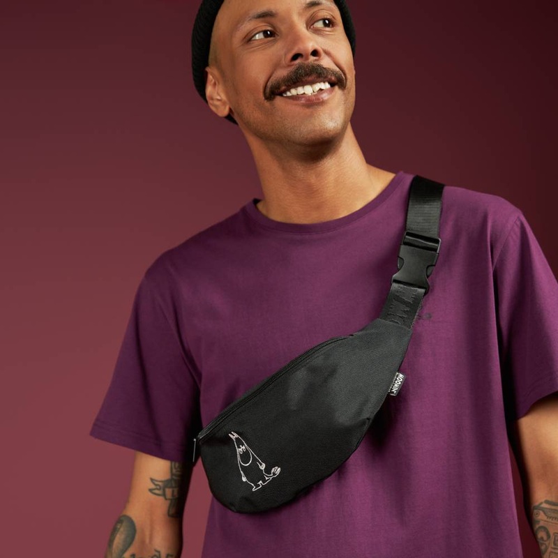 Moomintroll Angry Belt Bag Black