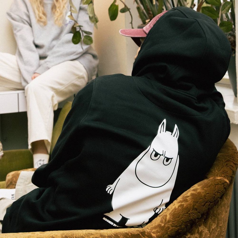 Moomintroll Angry Hoodie Unisex Black