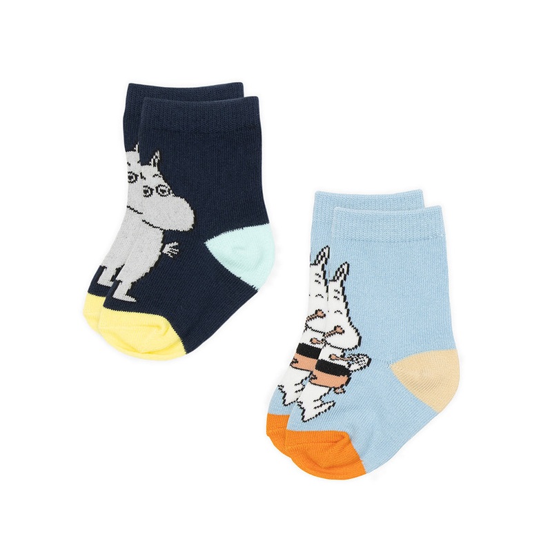 Moomintroll Babies Socks 2-pack Blue