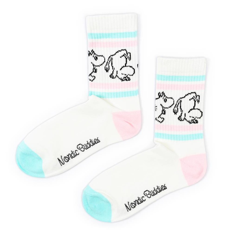 Moomintroll Ladies Retro Sock White