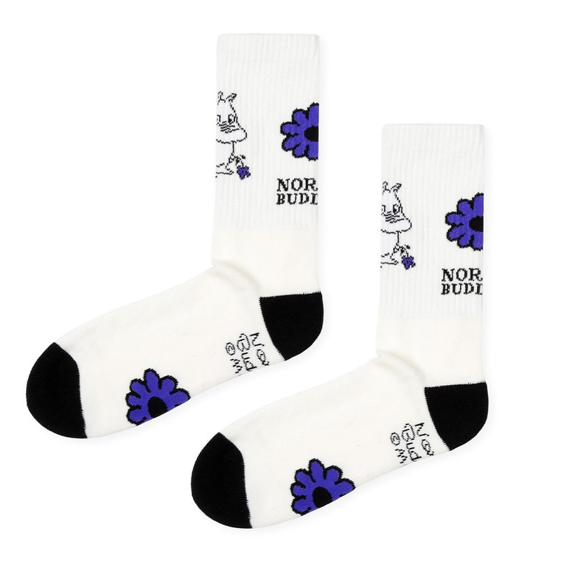 Moomintroll Retro Socks 40-45 White-Black