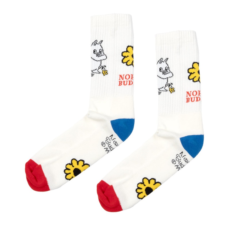 Moomintroll Retro Socks White-red 40-45