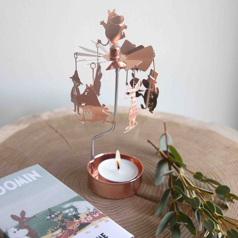Moomintroll Rotary Candle Holder Copper
