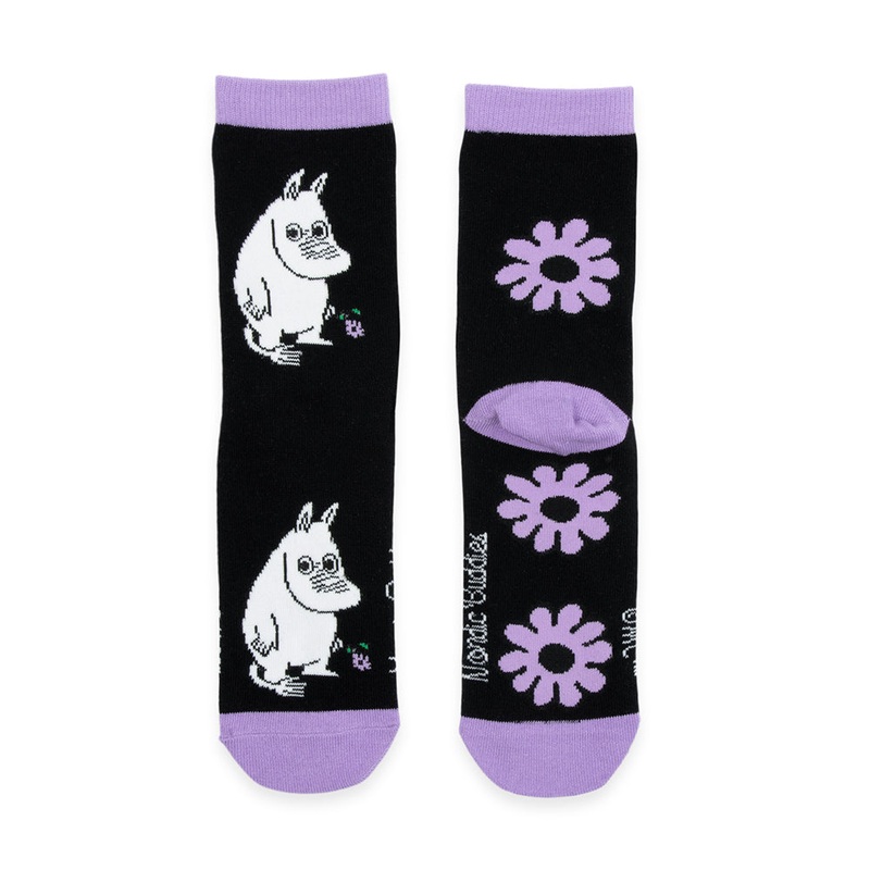Moomintroll’s Flower Socks 36-42 Black