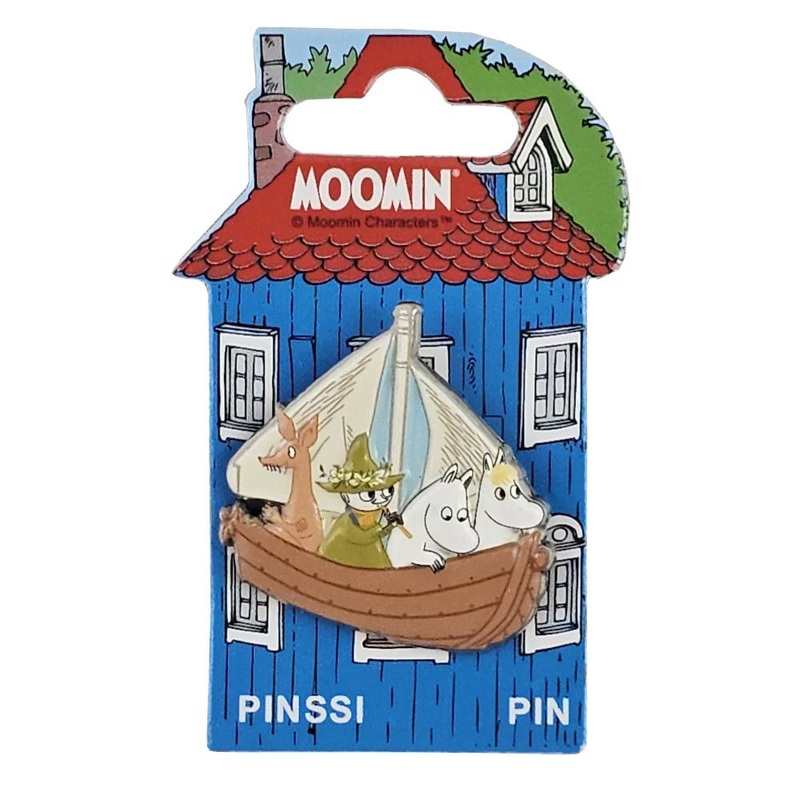 Moomin Boat Pin Bagde 3D