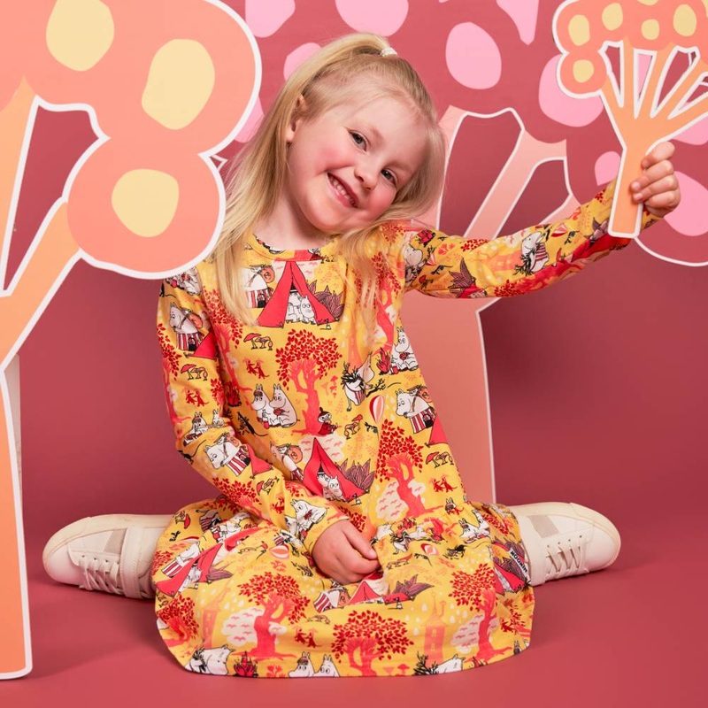 Moomin Camping Dress Yellow|92|98|104|110|116|122