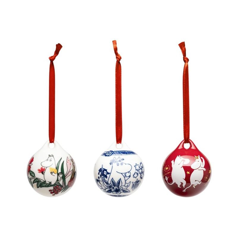 Moomin Festive Moments Annual Bauble 3set